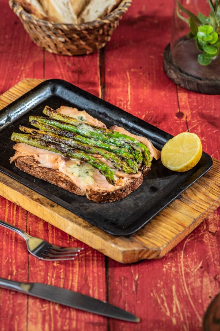 Grilled Asparagus - Salmon n Blue Cheese Photography by Bevan Cockerill