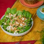 Walnut and Goats Cheese Salad in a sweet dressing